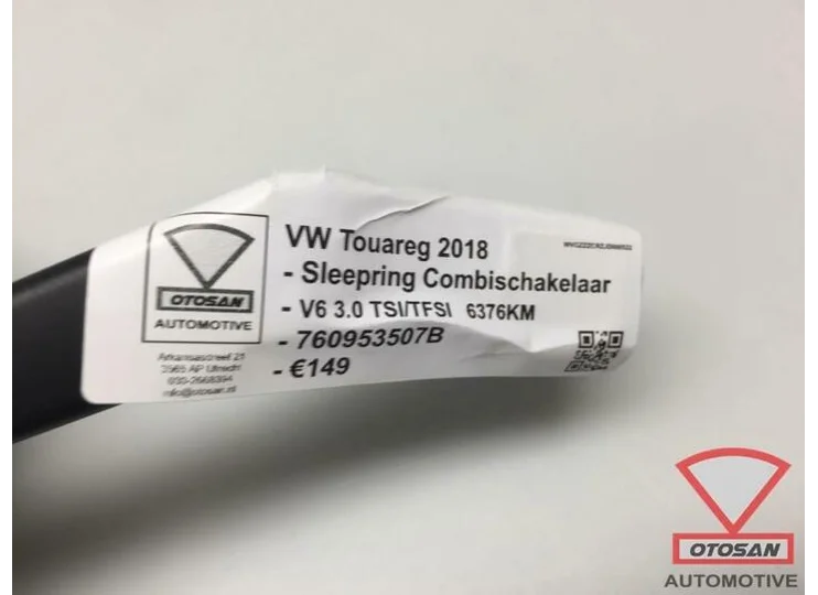 VW Touareg 2018 Sleepring + Combischakelaar 760953507B