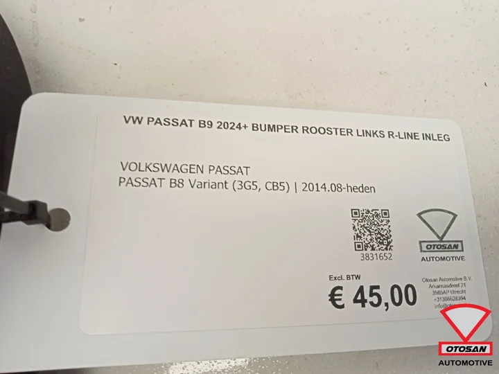 vw-passat-b9-2024-bumper-rooster-links-rline-inleg — foto 3