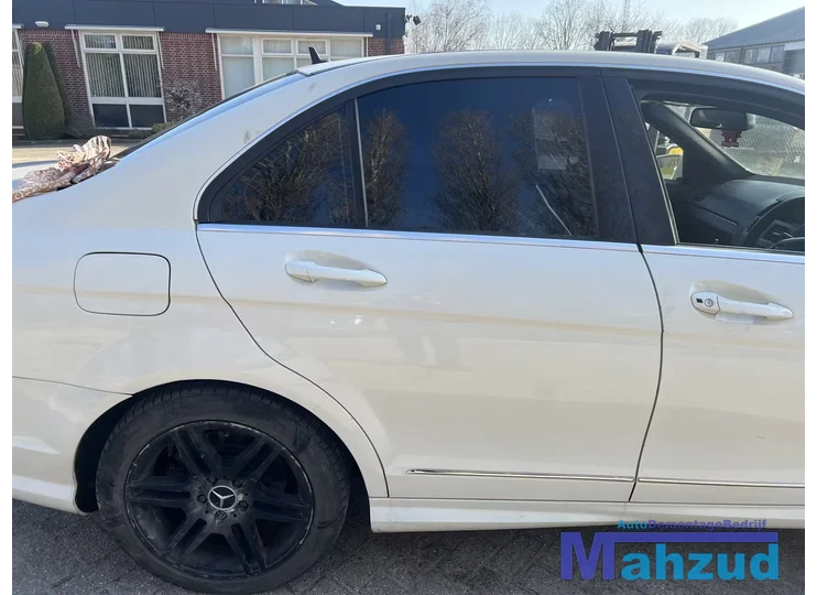 MERCEDES C klasse W204 wit C650 rechts achter deur 2008-2011