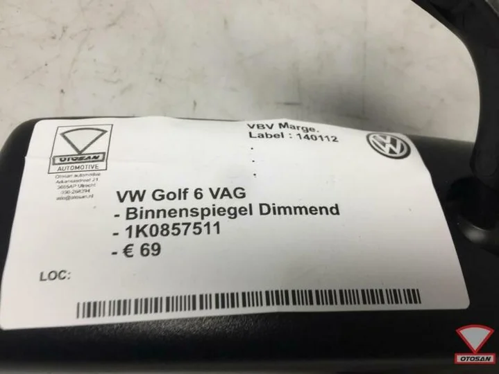 vw-golf-6-vag-binnenspiegel-dimmend-1k0857511 — foto 2