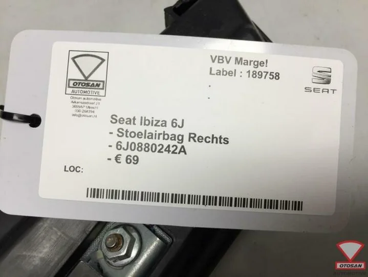 seat-ibiza-6j-vag-stoelairbag-stoel-airbag-rechts-6j0880242a — foto 3