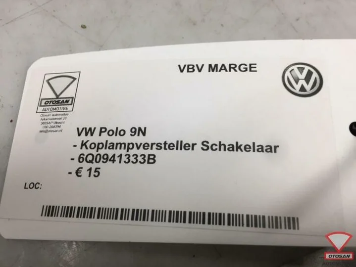 vw-polo-9n-koplamp-hoogteversteller-schakelaar-6q0941333b — foto 3