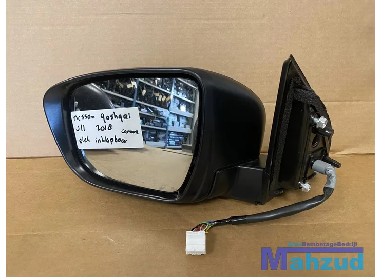 NISSAN QASHQAI 2 J11 Blauw Links spiegel met camera 2013-2019