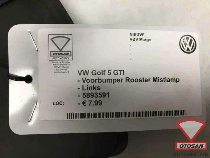 vw-golf-5-gti-voorbumper-rooster-links-nieuw!-5839591 — foto 3