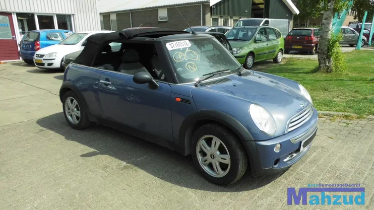 mini-cooper-one-cabrio-r52-compleet-zwart-interieur — foto 7