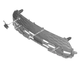 kia-niro-voorbumper-grille-rooster-86530ao070ahv — foto 2