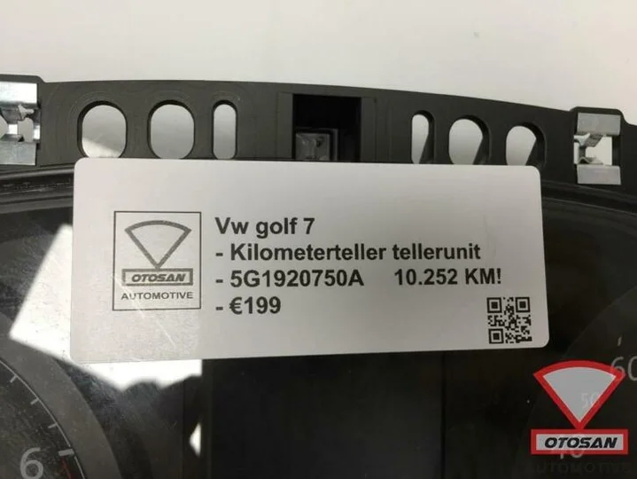 vw-golf-7-kilometerteller-tellerunit-tacho-klok-5g1920750a — foto 3