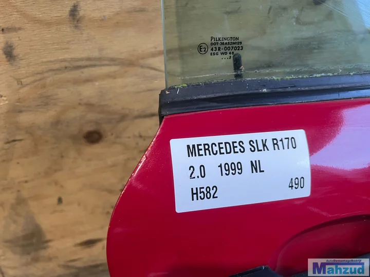 mercedes-slk-r170-rood-h582-rechts-deur-19962000 — foto 2