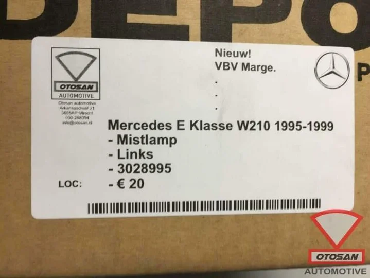 mercedes-e-klasse-w210-1995-1999-mistlamp-nieuw!-links-30289 — foto 3