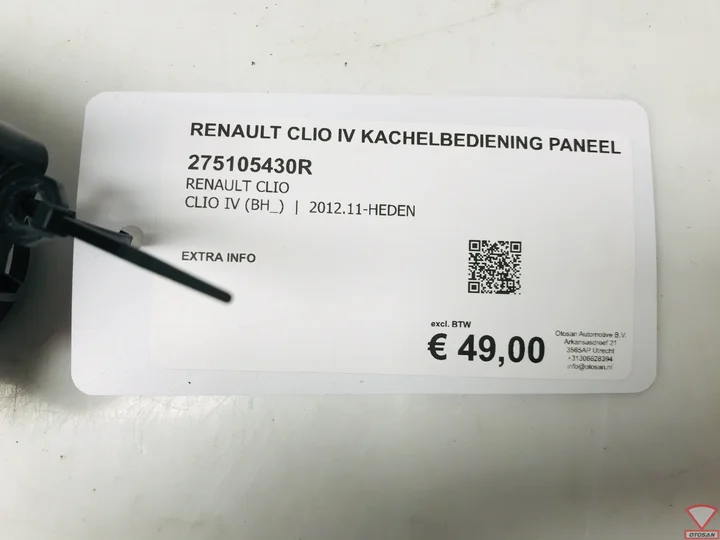 renault-clio-iv-kachelbediening-paneel-275105430r — foto 2