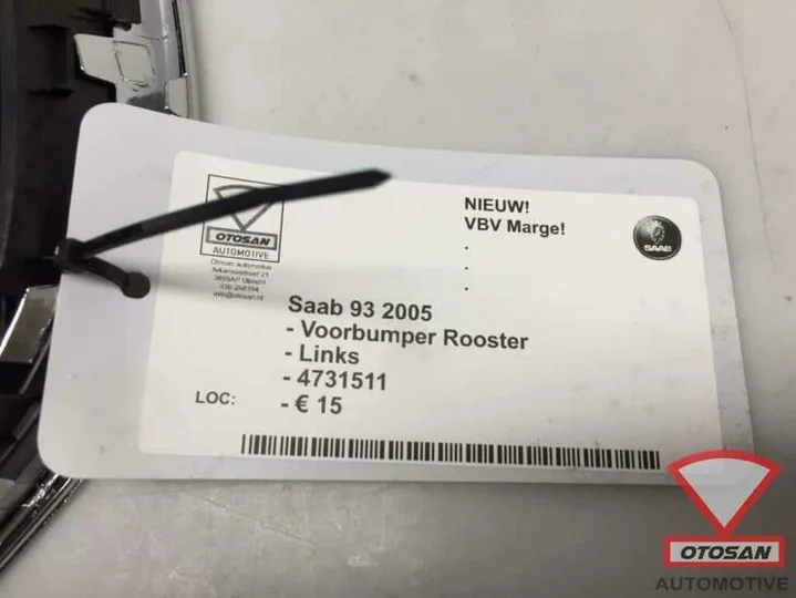 saab-93-2005-voorbumper-rooster-links-nieuw!-4731511 — foto 2