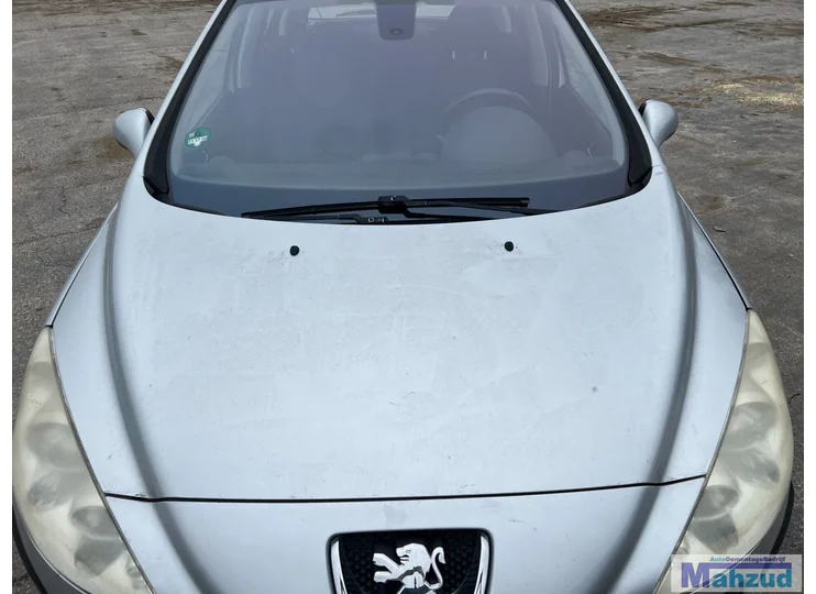 PEUGEOT 308 1 Silberne EZRC Motorhaube 2007-2014