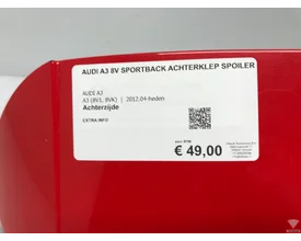 audi-a3-8v-sportback-achterklep-spoiler-ly3j-origineel! — foto 4
