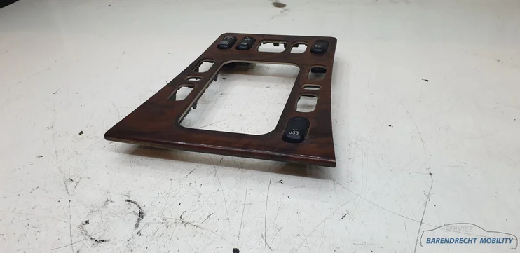 hout-inleg-w210-mercedes-middenconsole-pook-raamschakelaars-origineel-gebruikt-1996-2001 — foto 4