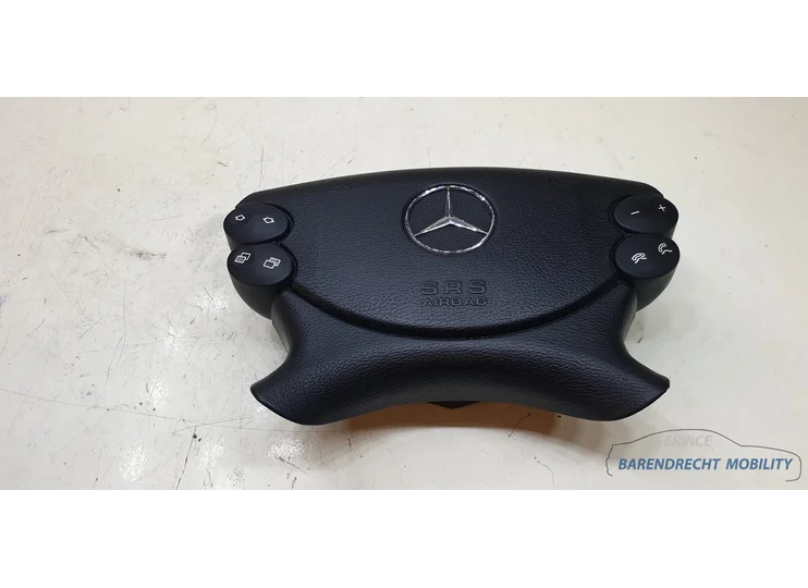 Mercedes W209 W463 R230 W211 W219 leer leder zwart stuur airbag stuurairbag 2304600198 CLK SL CLS E G Klasse 2002 2003 2004 2005 2006 2007 2008 2009 gebruikt BARENDRECHT MOBILITY SERVICE
