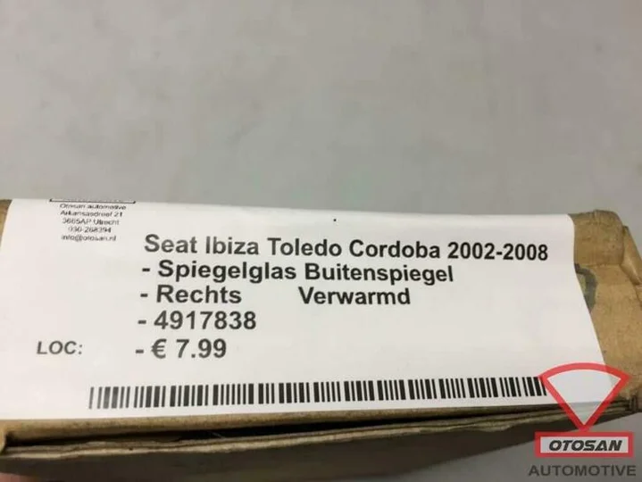 seat-ibiza-toledo-2002-2008-spiegelglas-rechts-verwarmd-nieu — foto 4