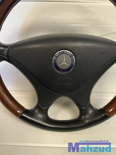 mercedes-slk-r170-hout-stuurwiel-stuur-met-airbag-9604 — foto 3