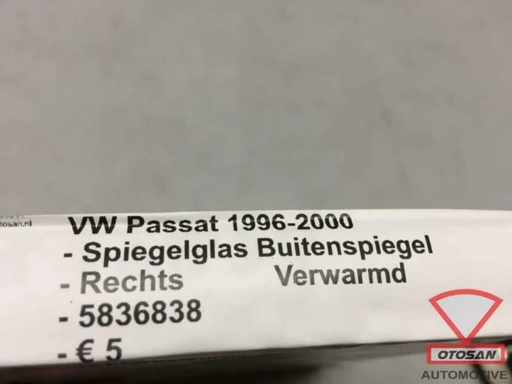 vw-passat-1996-2000-spiegelglas-spiegel-glas-rechts-verwarmd — foto 4