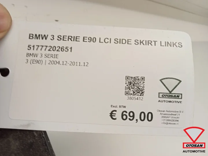 bmw-3-serie-e90-lci-side-skirt-origineel-links-51777202651 — foto 3