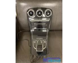 mercedes-w205-c205-r205-c-klasse-middenconsole-zwart-metallic