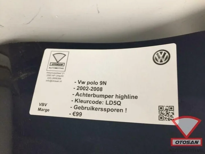 vw-polo-9n-2002-2008-achterbumper-highline-ld5q-otosan — foto 6