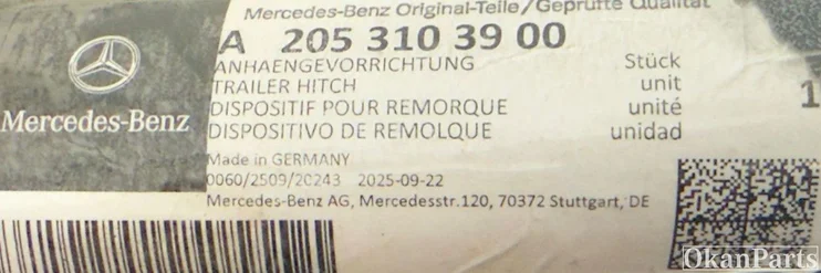 mercedesbenz-cklasse-w205-trekhaak-a2053103900 — foto 2