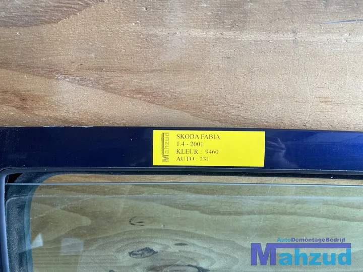 skoda-fabia-1-blauw-9460-links-linker-achter-deur-portier — foto 2