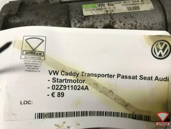 vw-caddy-transporter-passat-seat-audi-startmotor-02z911024a — foto 3