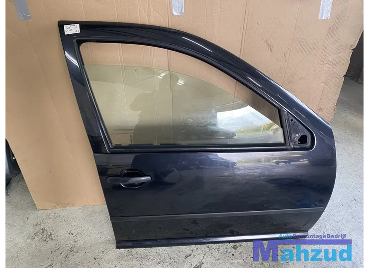 VW GOLF 4 Zwart LC9Z Rechts voor deur portier 1998-2003