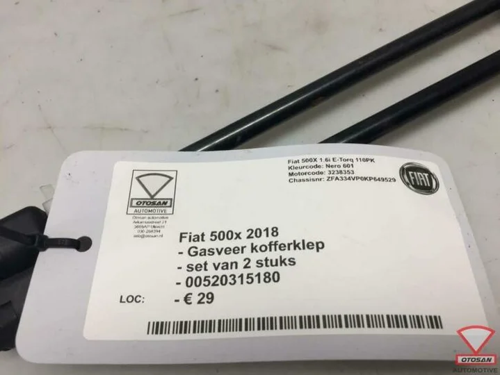 fiat-500x-2018-gasveer-gasdrukveer-set-kofferklep-0052031518 — foto 2