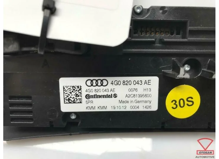 Audi A6 4G Climatronic Stoelverwarming 4G0820043AE