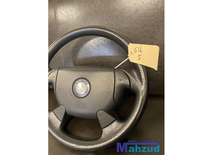 mercedes-slk-r170-w208-clk-stuurwiel-zwart-stuur-leer-airbag