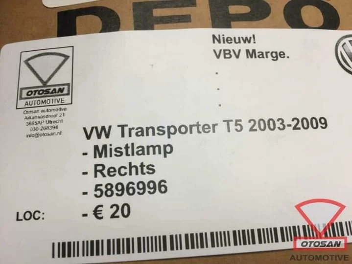 vw-transporter-t5-03-09-mistlamp-nieuw!-rechts-voor-5896996 — foto 3