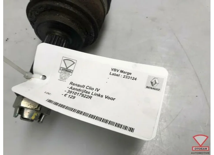 Renault Clio IV Aandrijfas Links Voor 391017922R