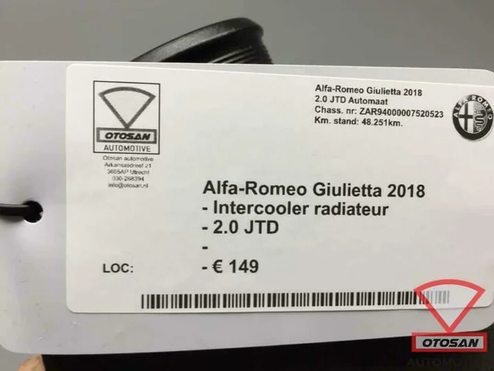 alfa-romeo-giulietta-2018-intercooler-radiateur-2.0jtd — foto 5