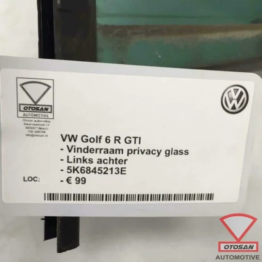 vw-golf-6-vlinderraam-ruit-hoekraam-links-achter-5k6845213e — foto 3