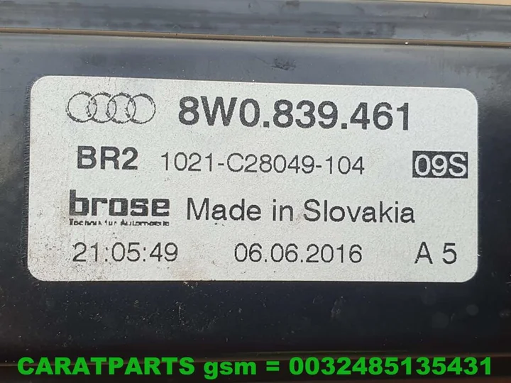 8w0839461-audi-a4-raammechaniek-a4-raammechanisme-a4-b9-8w — foto 4