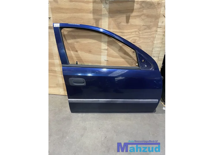OPEL ASTRA G rechts voor blauw Z282 Portier deur
