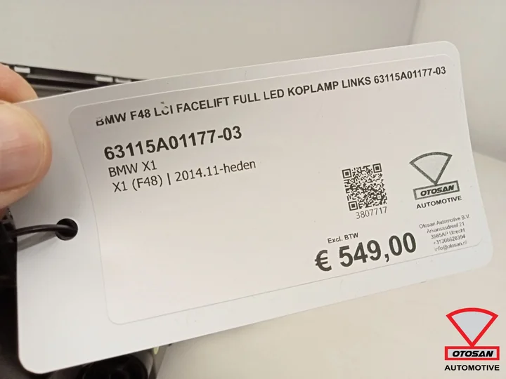 bmw-f48-lci-facelift-full-led-koplamp-links-63115a0117703 — foto 8