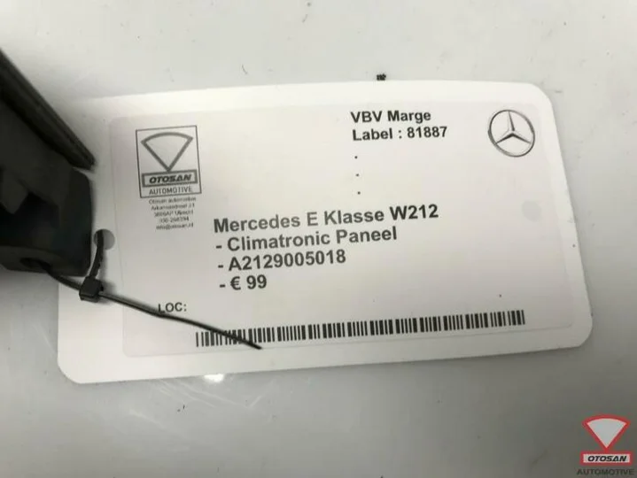 mercedes-e-klasse-w212-climatronic-paneel-a2129005018 — foto 2