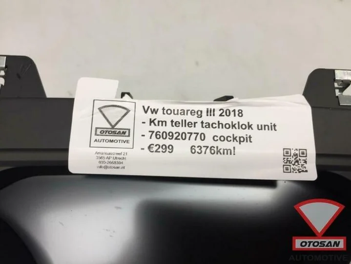 vw-touareg-iii-2018-km-teller-tacho-klok-cockpit-760920770 — foto 3