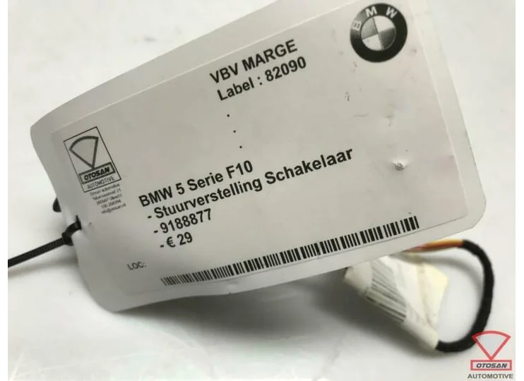BMW 5 Serie F10 Stuurverstelling Schakelaar 9188877