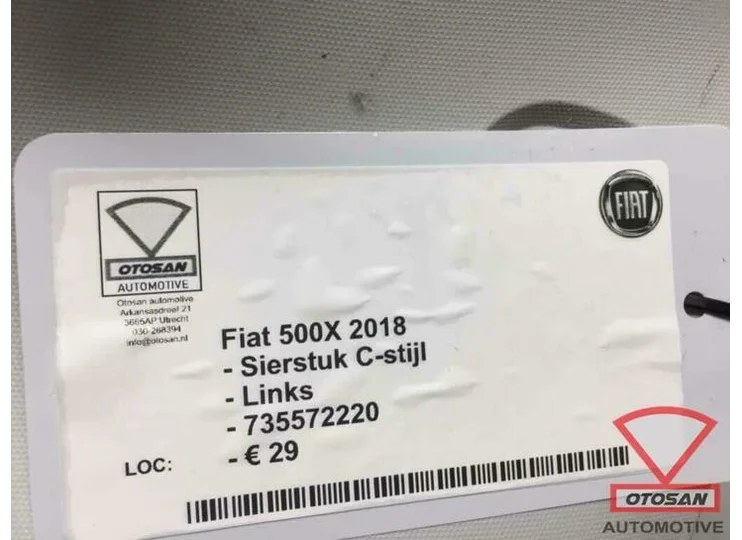 Fiat 500X 2018 C-Stijl Afdekking Links 735572220