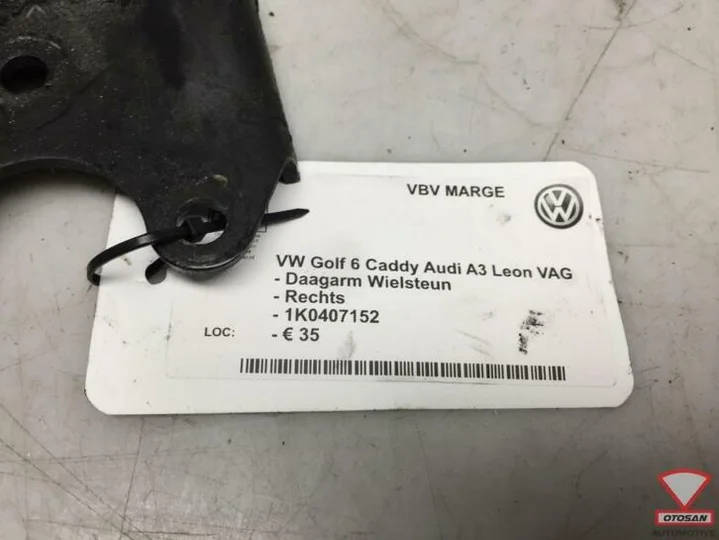 vw-golf-6-caddy-a3-leon-vag-draagarm-rechts-voor-1k0407152 — foto 2