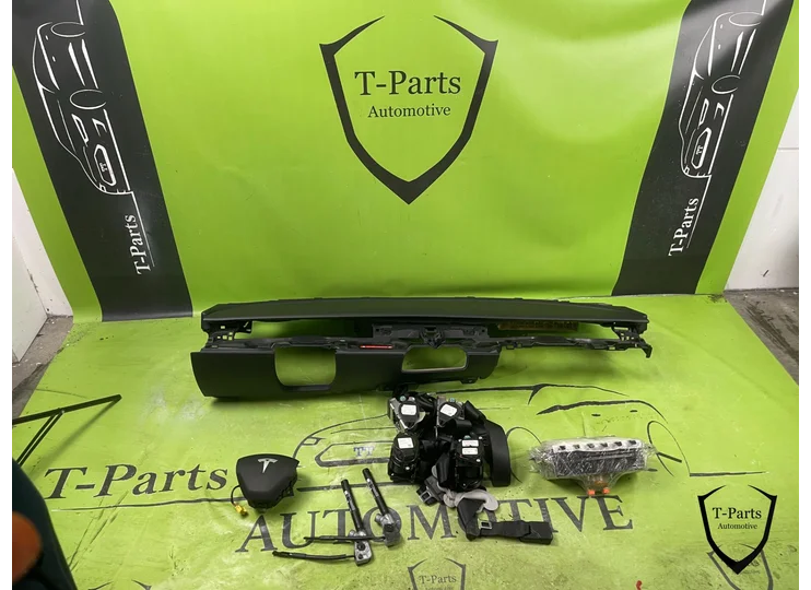 tesla model 3 airbag set dashboard stuurairbag gordels