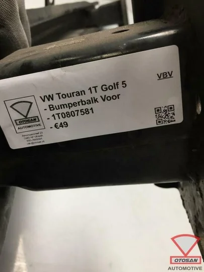 vw-touran-1t-golf-5-bumperbalk-bumper-balk-voor-1t0807581 — foto 2