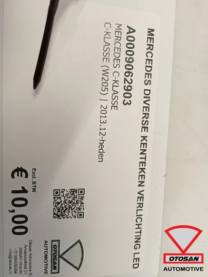 mercedes-diverse-kenteken-verlichting-led-a0009062903 — foto 2