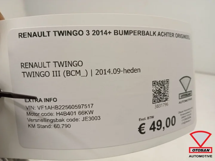 renault-twingo-3-2014-bumperbalk-achter-origineel — foto 4