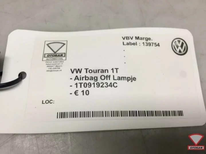 vw-touran-1t-airbag-off-lampje-1t0919234c — foto 2