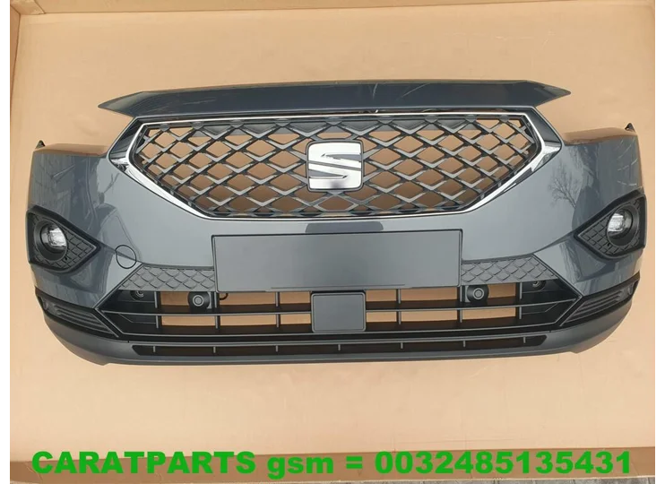 5FJ807221D bumper Tarraco Voorbumper 6pdc LC7Q Delphin Grey